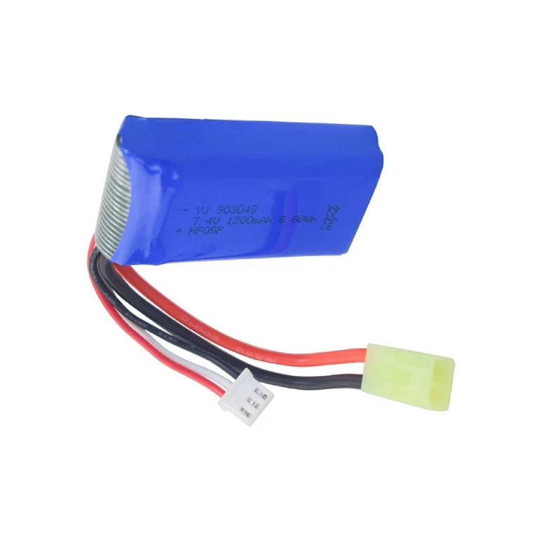 Suitable For 9301E 9302E 9303E 9300 RC Car 7.4V 1200Mah High Speed Parts Remote Control Car Battery Replacement