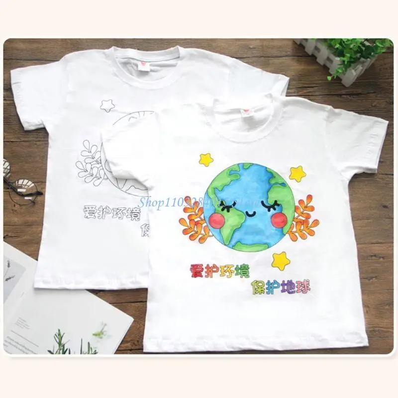 

R6FF 8 Pack Vibrant Color Marker Pens Oil Based DIY Crafts T-shirt Pigment Painting Pen for Painter Artist DIY Handmade Lover