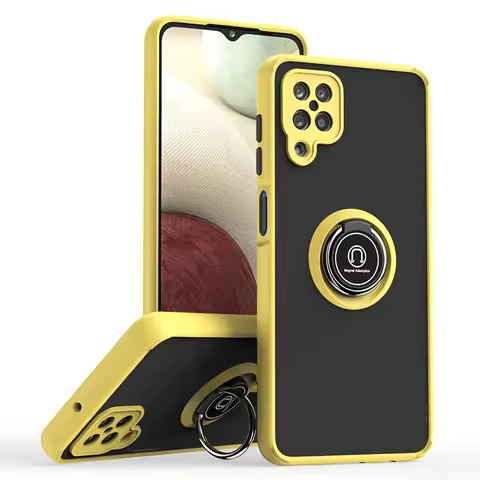 Anti-fall Phone Case For Samsung Galaxy A12 13 20S 21 33 32 42 52 21S 31 41 51 71 81 91 04 s e 34 54 Magnetic Ring Matte Cover