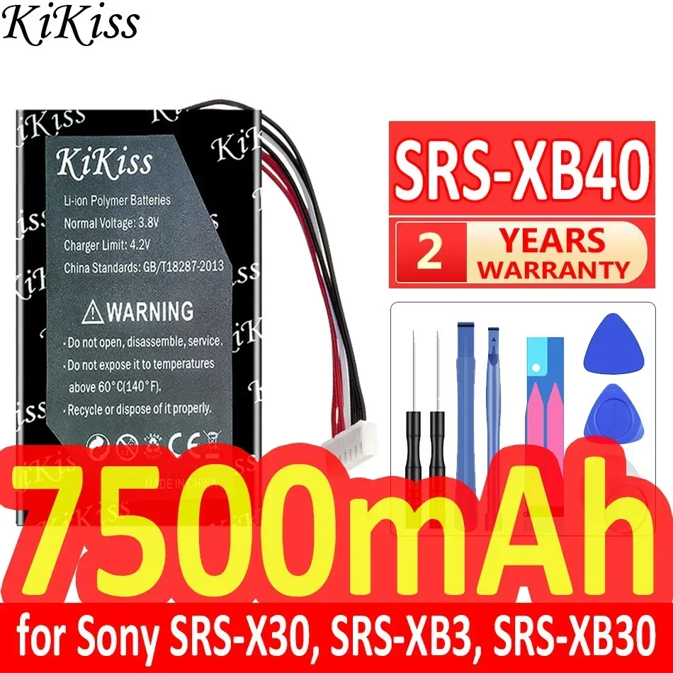 

Аккумулятор KiKiss 7500 мАч для Sony SRS-X30 SRS-XB3 SRS-XB30 SRS-XB40