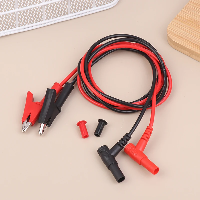 New! 20A 90CM Alligator Clip To Banana Plug Test Cable Lead Connector Dual Probe 4mm Crocodile Clip For Multimeter Measure Tool