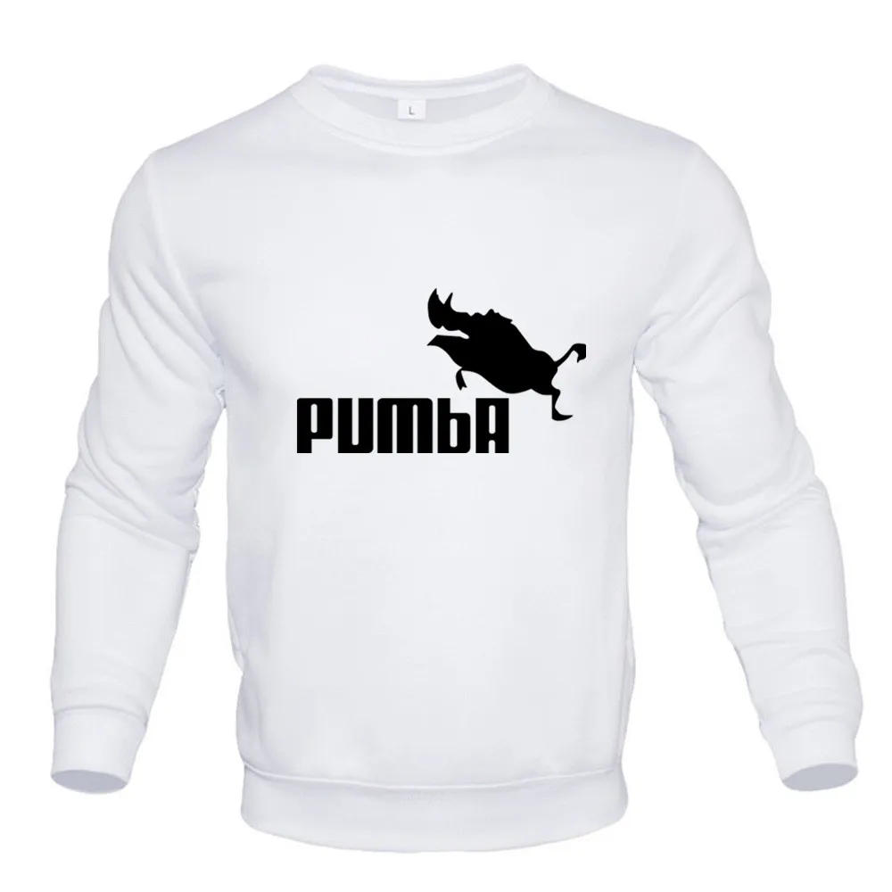 PUMBA New Spring Autumn Casual Hoodies Men Top Fashion Long Sleeve Round Neck Sweatshirts Men Clothes Loose Pullovers Hip Hop