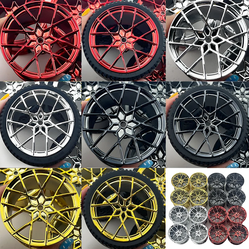 

1:8 DIY CADA Building Block Brick Accessories Plating Hub Tyre Compatible LEGO GULY Vehicle Toy 42083 42056 42115 HUB Tyre Wheel