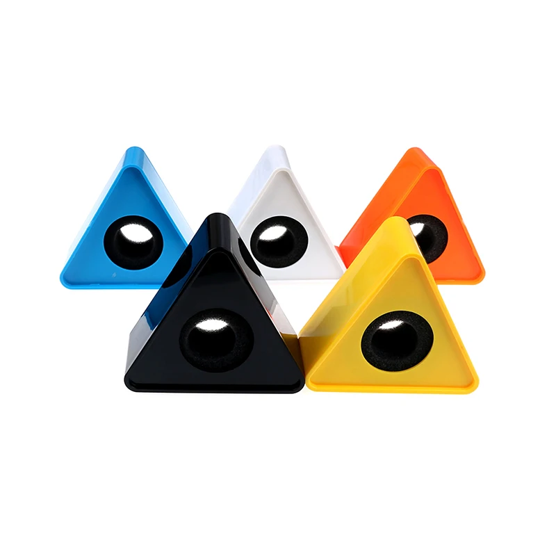 Micrófono duradero para entrevista, estación con logotipo triangular, plástico ABS, forma triangular