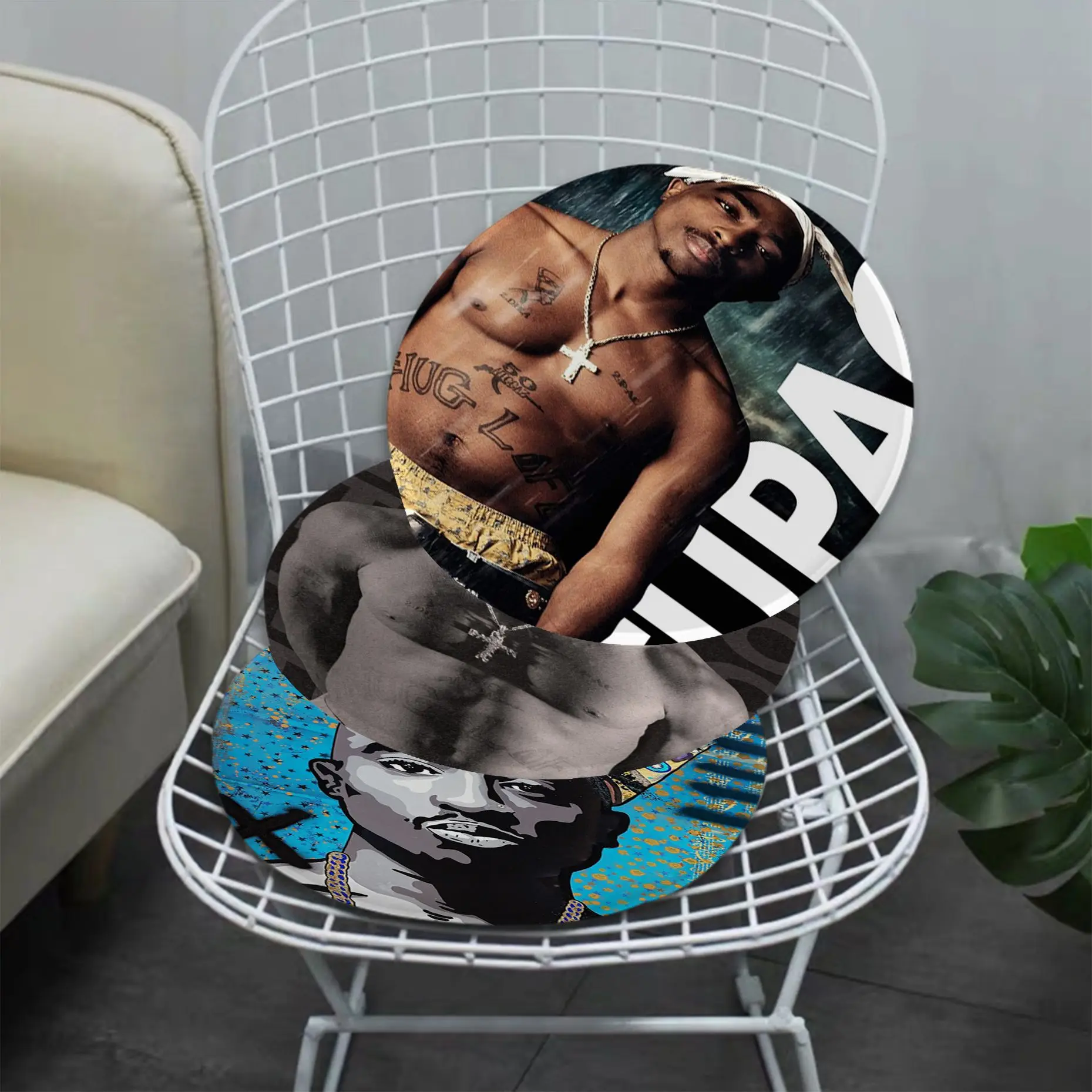 

Hip Hop Singer Tupac Rapper 2PAC Four Seasons Plush Cushion Home Back Cushion Soft Comfortable 50x50cm Stool Seat Mat