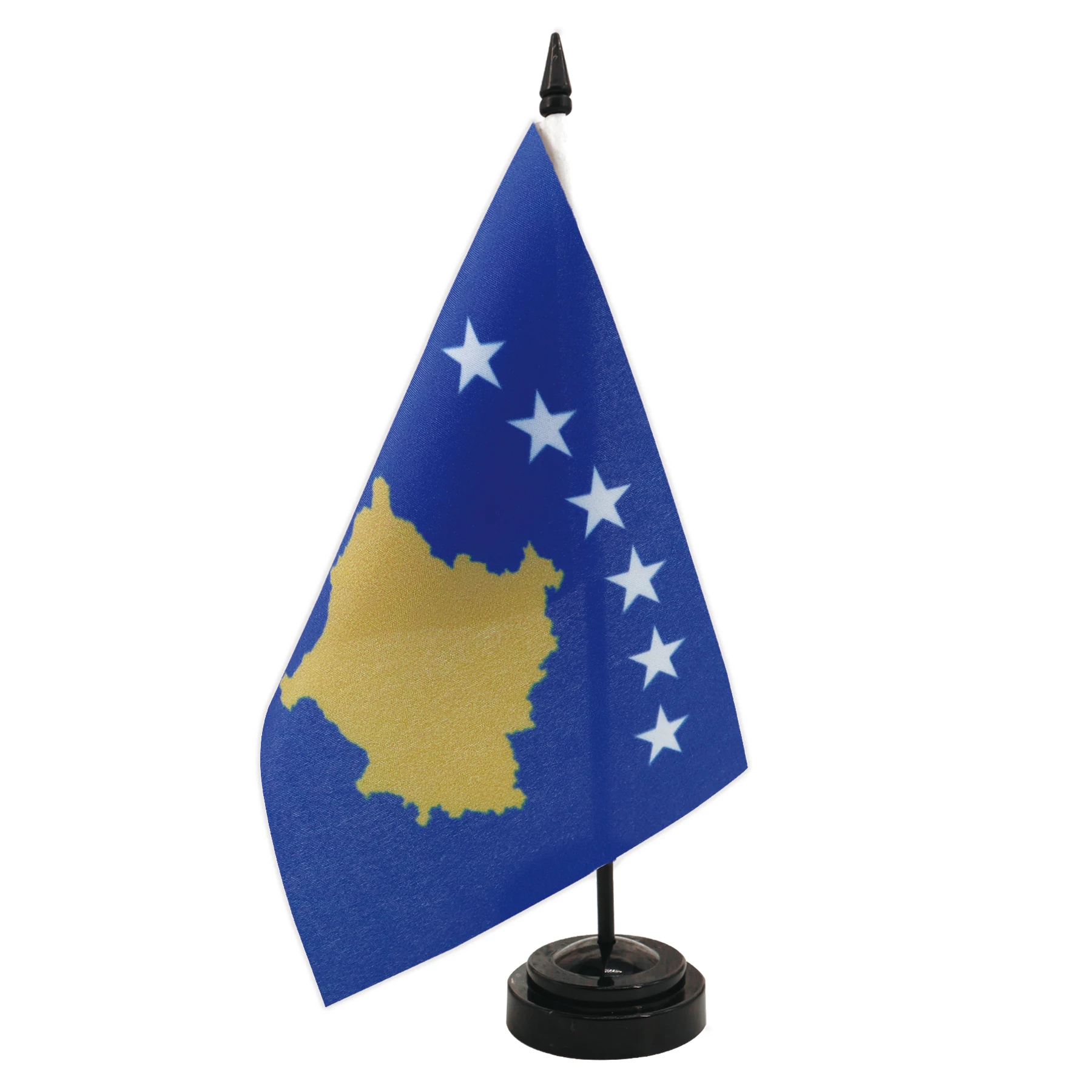 Kosovo Desk Flag 5.5x8.3inch Conference Negotiation Flag Product Display Office Top Desk Ornaments Flags