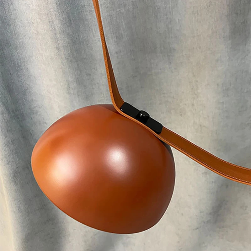 

Nordic Creative Art Leather Metal Chandelier Living Room Bedroom Bar Personalized Home Luminaire Lighting Fixtures