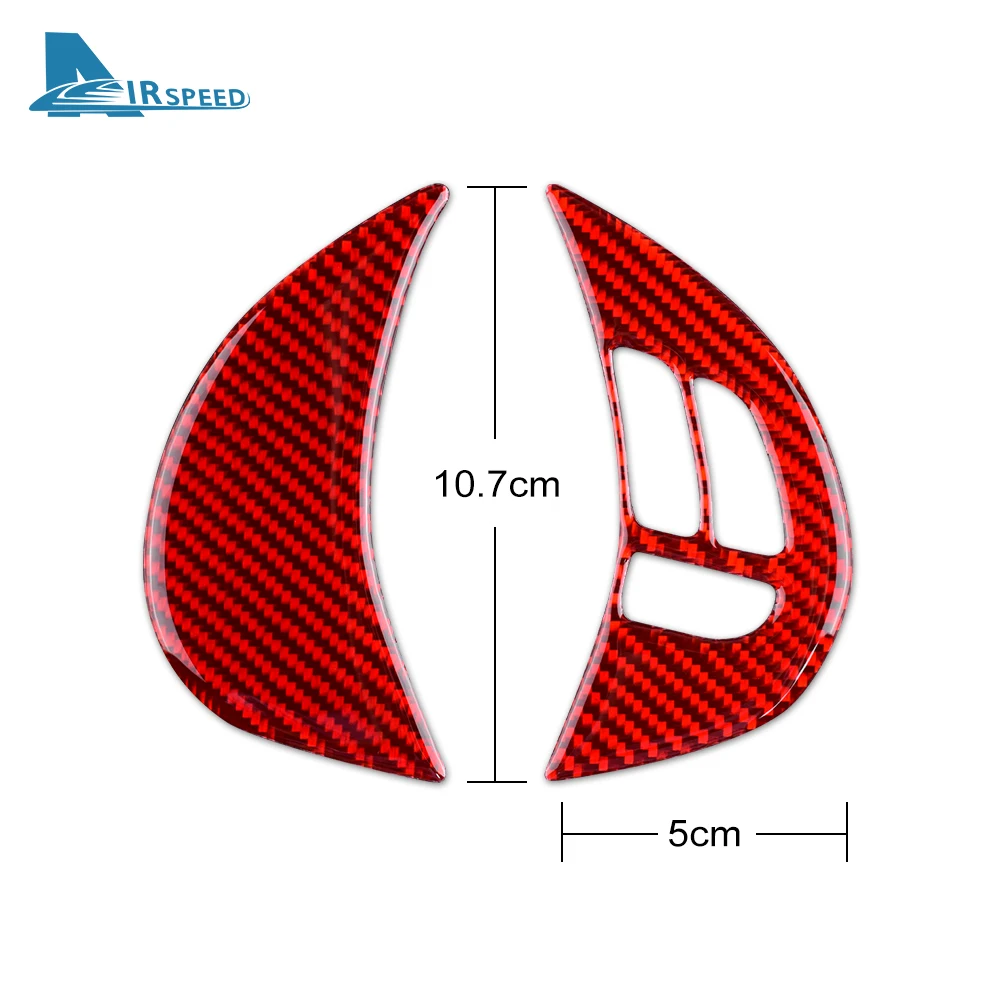 Real Soft Carbon Fiber  Sticker For Subaru Impreza 2009 2010 2011 Car Steering Wheel Key Button Interior Trim Accessories