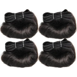 Brazilian Curly Hair Weave Bundles 100% Human Hair 4 Bundles1B/27/30/Burgundy Bundles Hair Extension 5 5 6 7 Inches Remy Hair