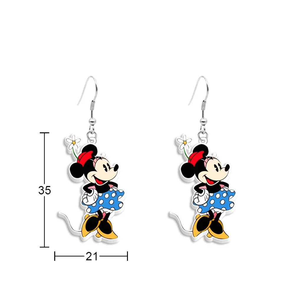 Disney Mickey Stud Earring Cute Design Earrings Women Girl Kids Birthday Party Gift Jewelry Accessories Decoration