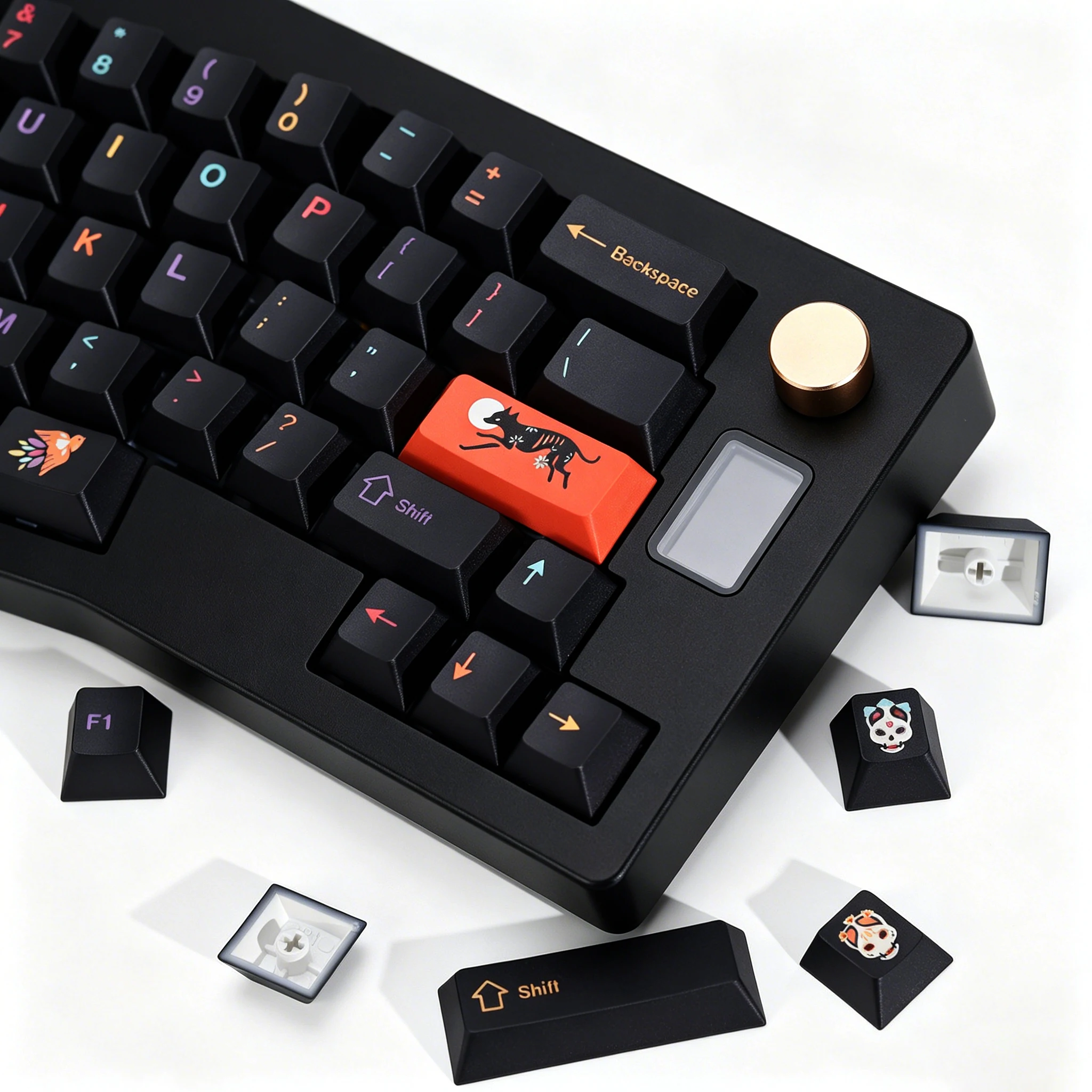 KBDiy Clone GMK Keycaps Retro - Gaming Keyboard Magnetic Switches avis et prix