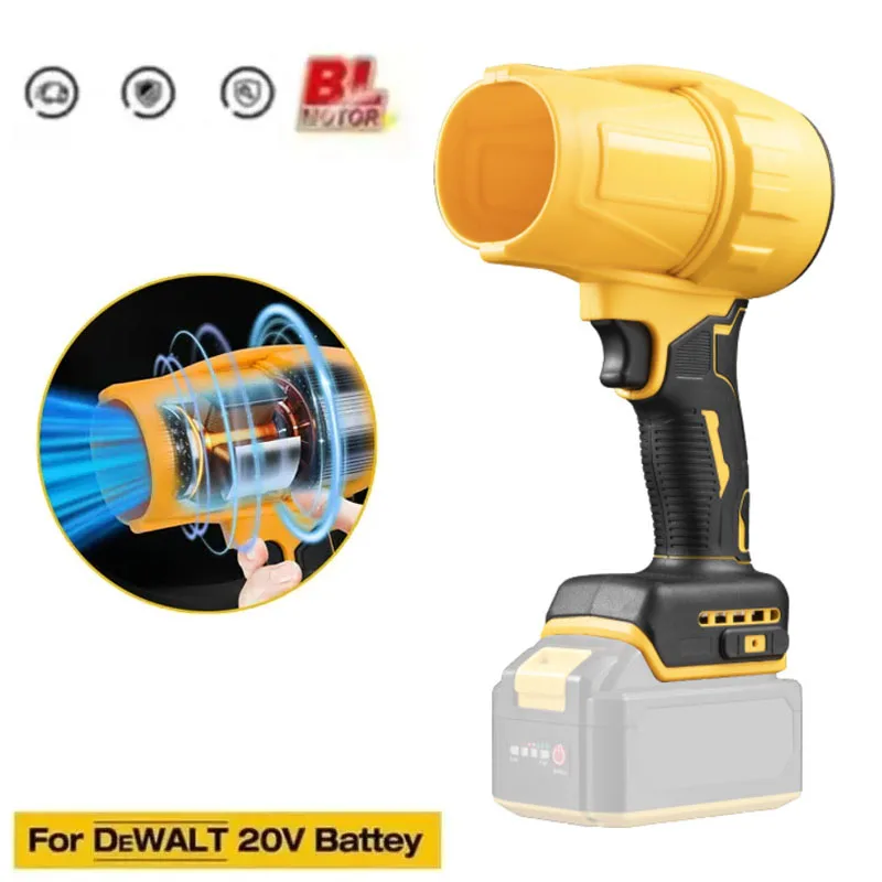 Fit for Dewalt 20V Battery Air Blower Jet Turbo Fan Portable Violent Fan High Speed Air Duster for KeyBoard Cleaning Hair Car