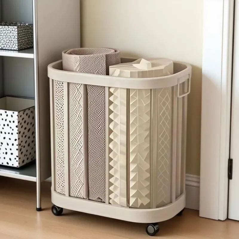 Simple Modern Shelf Yoga Mat Storage Shelf Wheel Storage Tools Bedroom Floor Shelf