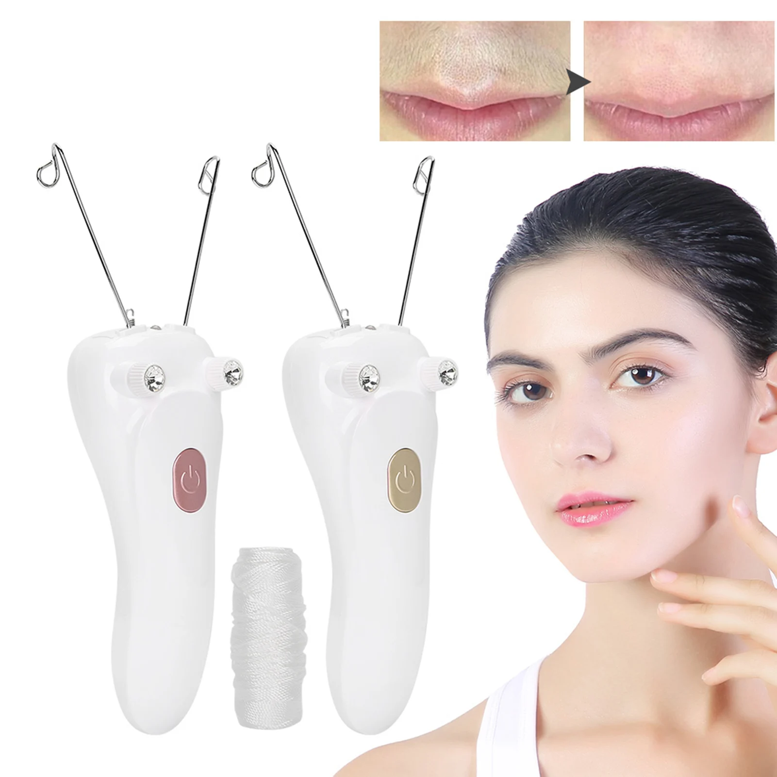 

Электрический эпилятор для удаления волос с помощью нити, USB-зарядка, эпилятор с хлопковой нитью (кабель USB для эпилятора с хлопковой нитью)