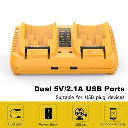 100-240V per caricabatteria Dewalt 12V 14.4V 18V 20V DCB207, DCB206, DCB205, DCB204, DCB203, DCB201, DCB200, DCB180, DCB181