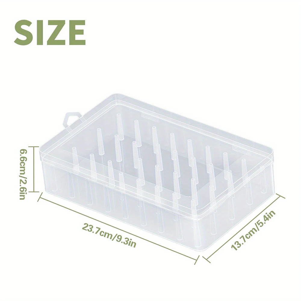 42 Spool Sewing Thread Sorting Box, Portable Large Capacity Needle And Thread Holder, Hand-held Sewing Box