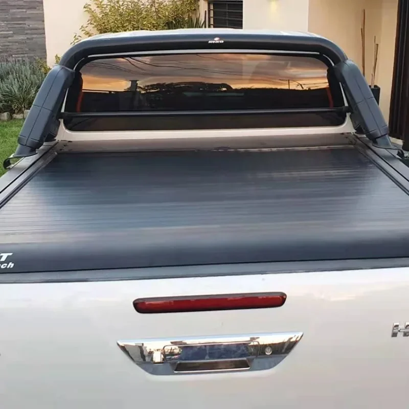 Pickup truck accessories retractable truck bed covers electric tonneau roller lid hilux cover for hilux/revo vigo