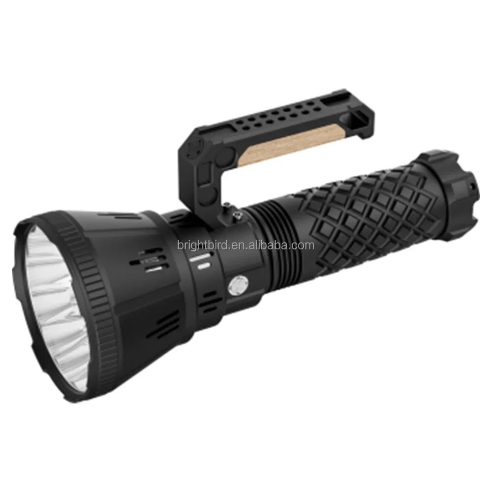 

Bright Bird 25W Work Light High Power Rechargeable Tactical Flashlights 65000 LED Waterproof Tactical Torches High Lumens