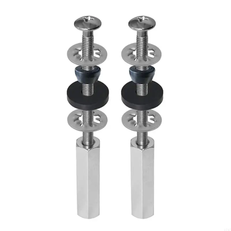 L74C 2pcs Toilet Seats Replacement Screws with Extended Lock Bathroom Fixture Accessory for Stable Support & Simple Setup