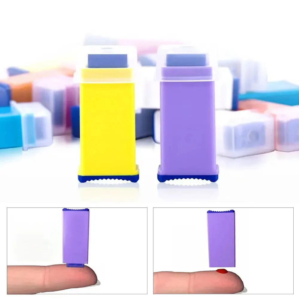 100Pcs 28G/26G Disposable Blood Collection Stamp Shape Auto-retraction Needles Bloodletting Sterile Painless Lancet Fast Healing