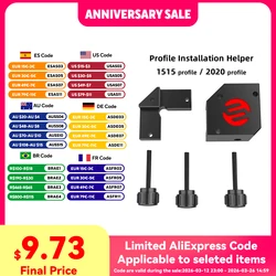 FYSETC-Regla de ángulo recto de metal CNC para impresora 3D Voron V0, 15/20 micras, horquilla de ensalada, Rigrat, 2,4 perfil, ayudante de instalación