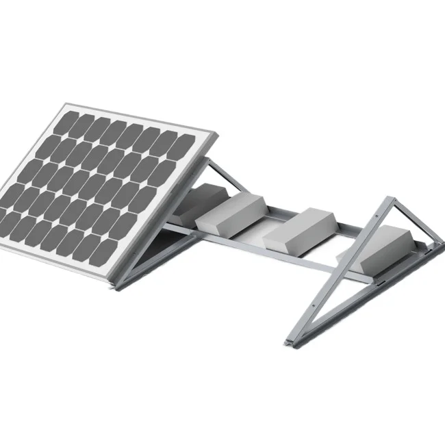 

Flat roof ballast type aluminum alloy panel photovoltaic bracket, battery panel installation aluminum support bracket