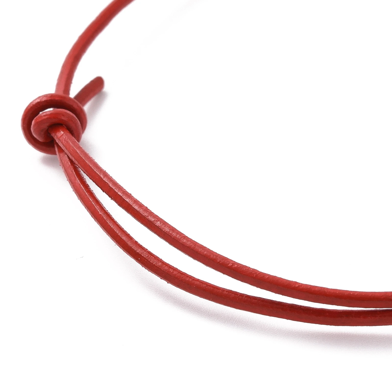 100pcs Adjustable Spray Painted Cowhide Leather Braided Cord Bracelet Random Mix Color Thread Bracelet for Women Jewelry Making