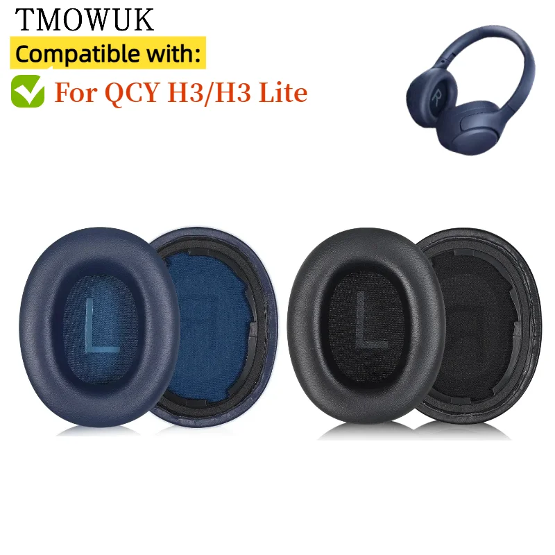 

For QCY H3/H3 Lite Bluetooth earphones With plastic buckle Replacement Soft Protein skin memory sponge Ear Pads