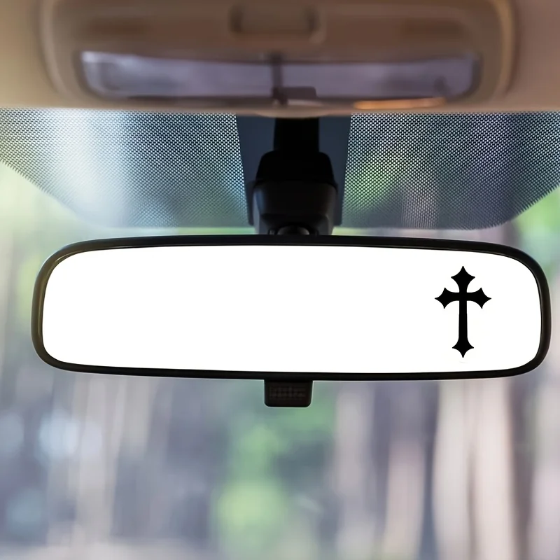 Gothic Cross Waterproof Vinyl Sticker, Decal for Car Window Bumper Toolbox Motorcycle Helmet DIY Exterior Decor
