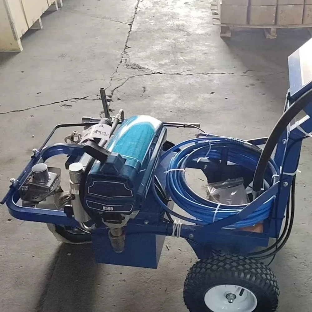 Automatic High-Pressure Road Marking Machine Plunger SprayingThermoplastic Power Spray Guns Brushless Pavement Marking Line