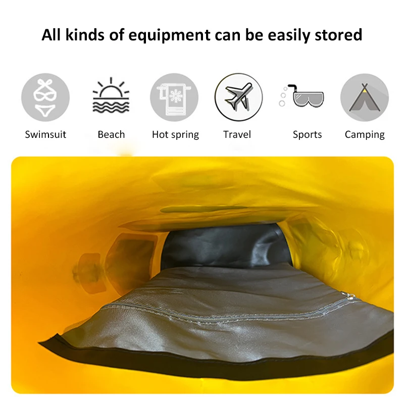 25L Outdoor Sport PVC Waterproof Storage Dry Bag For Canoe Kayak Rafting Swimming Travel Trekking Surfing Shoulder Backpack
