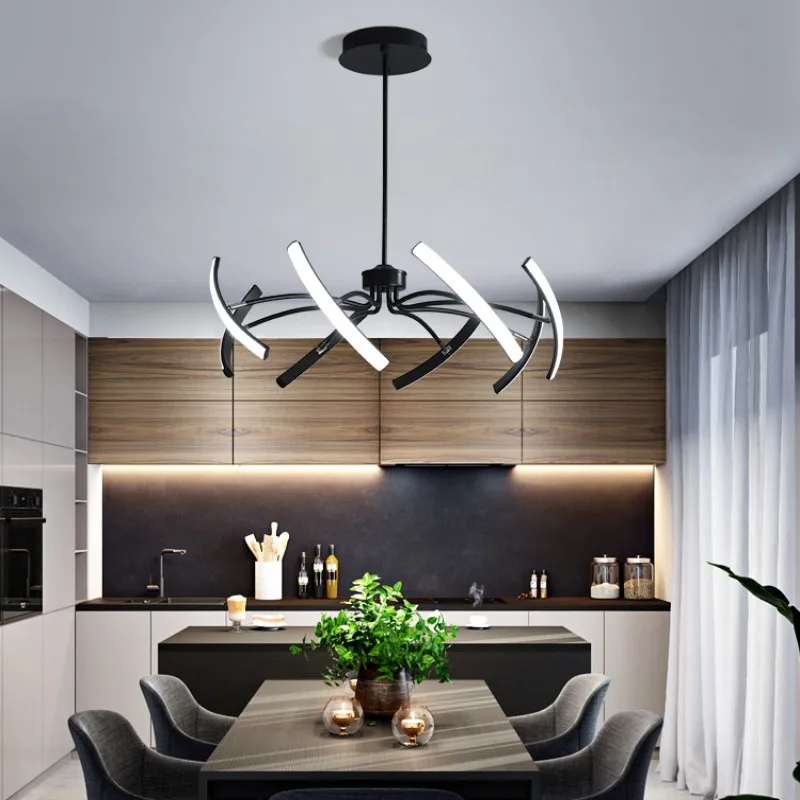 Modern Bedroom Led Ceiling Chandelier With APP Remote For Living Dining Room Bedroom Simple Led Ceiling Pendant Chandelier Lamp