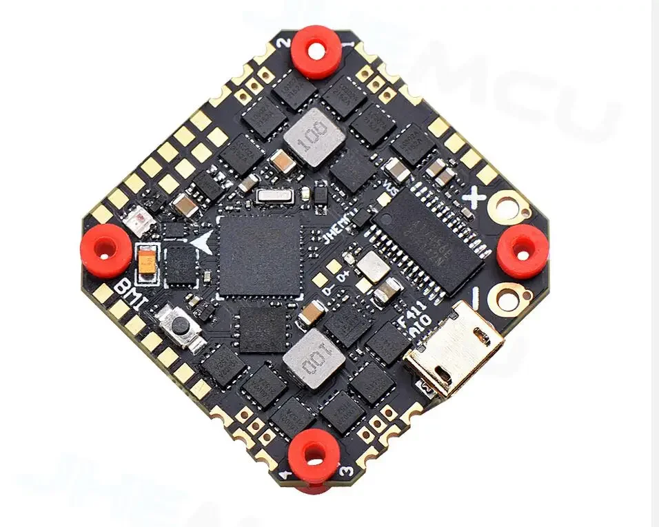 GHF411AIO-BMI 40A F4 F411 +BMI270 Flight Controller BLHELIS 40A 4in1 Speed ESC AIO 5V 10V BEC OSD 2-6S 25.5mm for stack