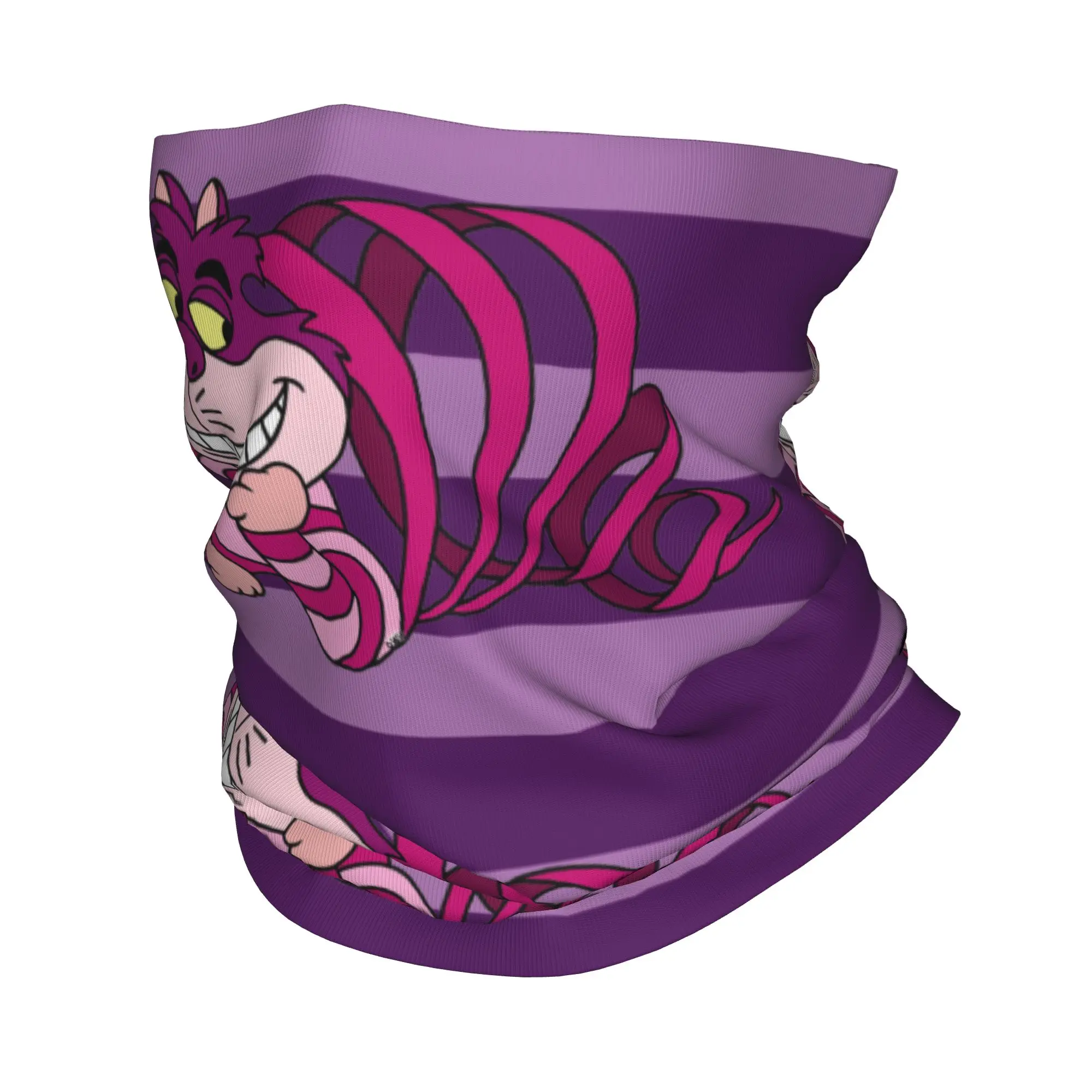 

Многофункциональная ветрозащитная бандана-балаклава с принтом Чеширского кота в стиле манга, классическая мужская повязка на голову/шарф-труба