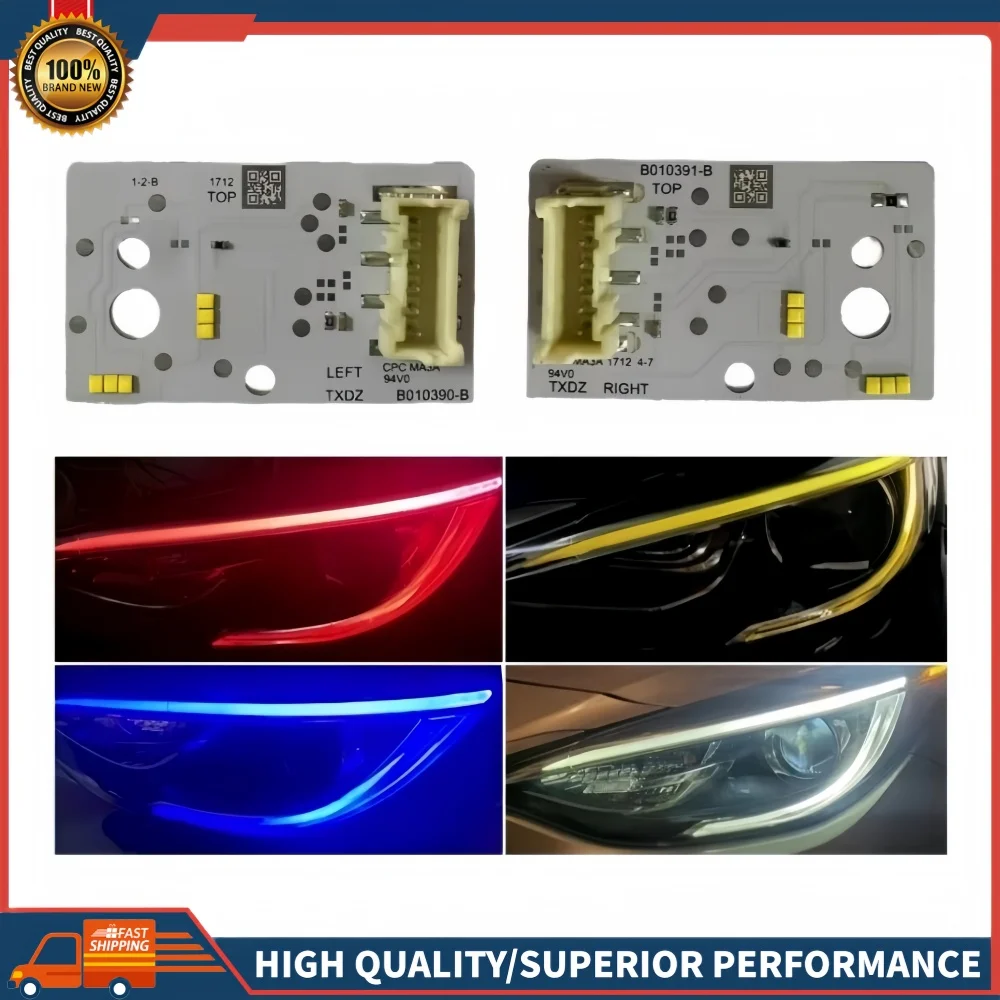 

Daytime Running Light Board Module B010391-B B010390-B For Infiniti Q30 QX30 16-19 Angel Eyes Daylight DRL LED Chips Yellow Blue