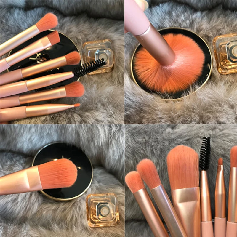 8Pcs Make Up  Brush Set Cosmetics Foundation Blush Powder Eyeshadow Blending Soft Portable Makeup Brush Professional Beauty Tool