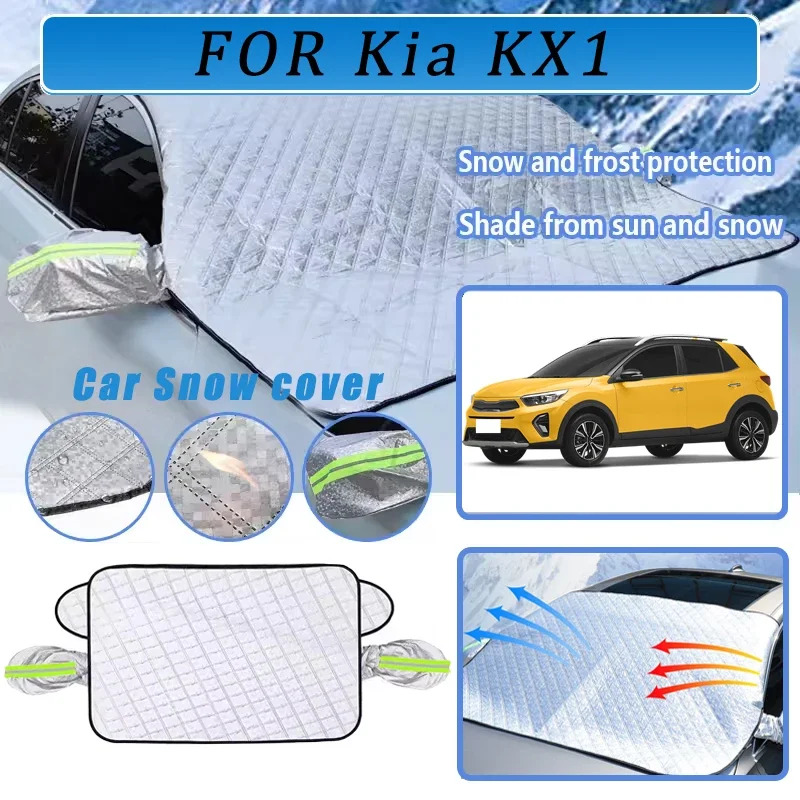 

Thickened Car Now Sunshade Windshield Cover With 5/9 Magnets UV Protection Anti Snowboard Sunlight For Front Windsh For Kia KX1