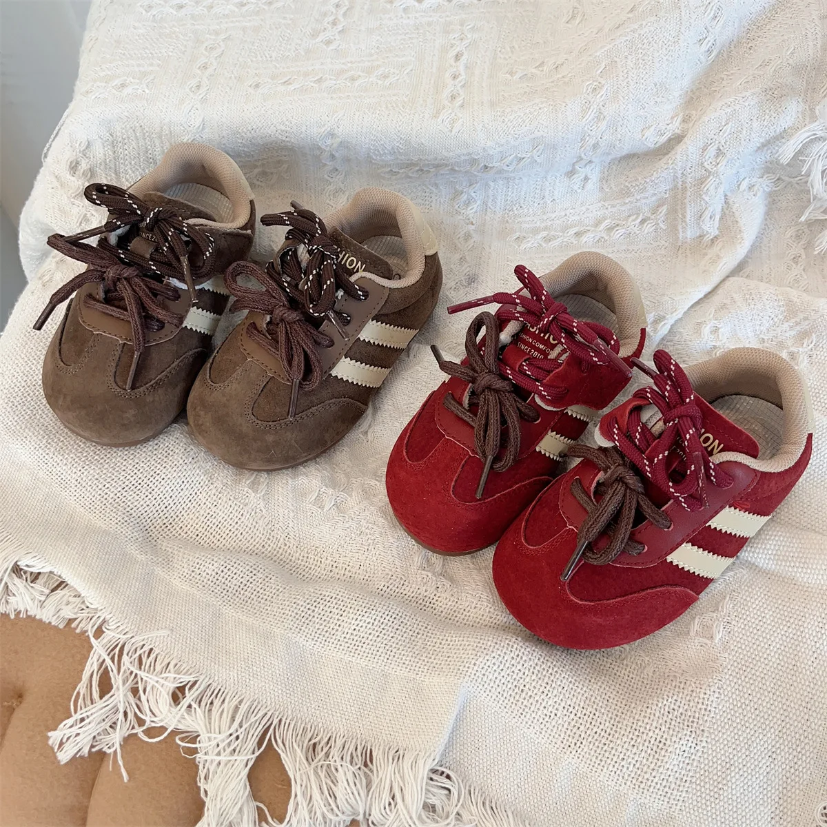 Children's Shoes 2025 Autumn New Girls Board Shoes Fashion Boys Baby Classmates Soft Sole