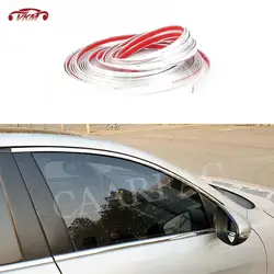 Car Accessorise 10mmx300cm Protector Chrome Strip Auto Body Kit Side Skirts Window Moulding Trim Tape Car sticker Decoratins