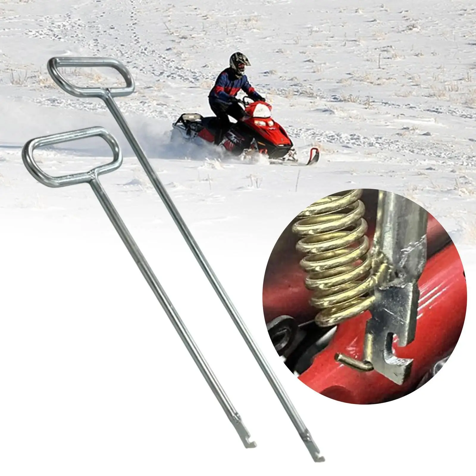 2x 102.303 Strumenti per la rimozione della molla di scarico Utensile manuale Pull Push Twist Funzione per l'installazione di rimuovere le motoslitte a molla