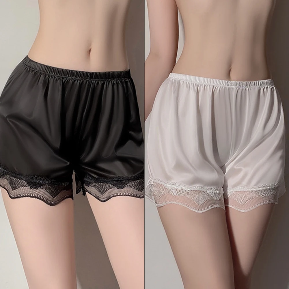 Pantaloncini morbidi da donna sciolti sottili estivi biancheria intima di pizzo Comfort indumenti da notte con fondo traspirante indumenti da notte costumi femminili leggeri