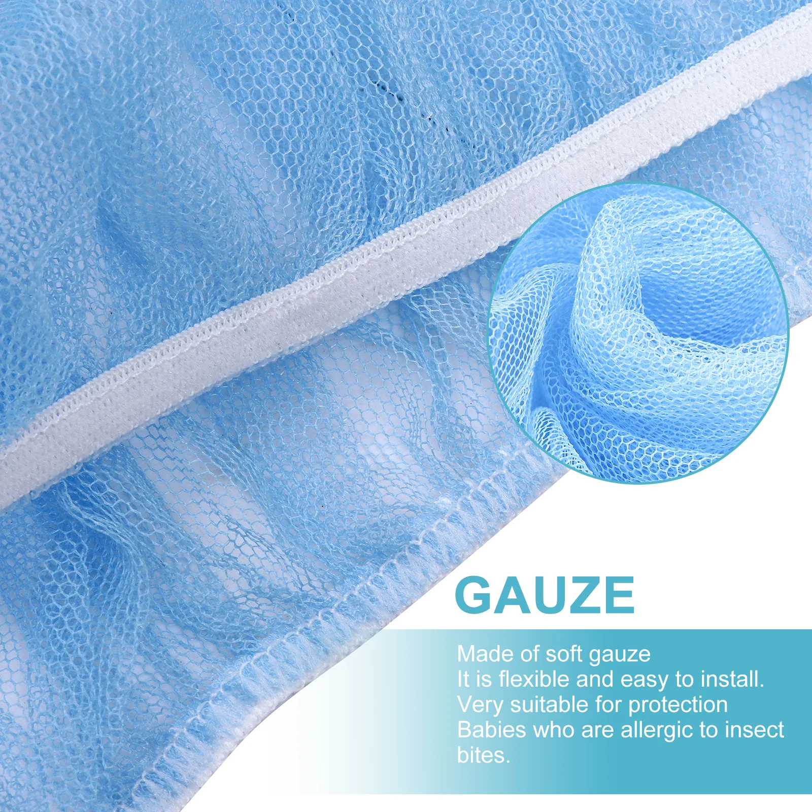 2 قطعة شبكة عربة الأطفال الرضع علة النحل دبور حماية المحمولة خفيفة الوزن تنفس سرير صافي غطاء عربة الملحقات