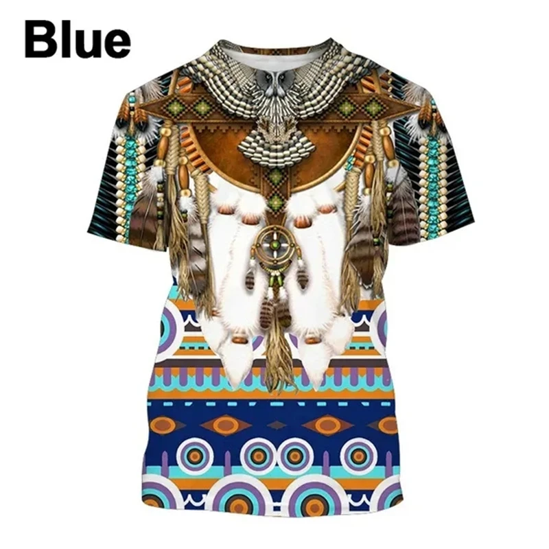 Summer New Graphic 3d Printed T Shirts Men\'s And Women\'s Indian Vintage Tops O Neck Cosplay Casual Hombre Ropa Clothes Tees