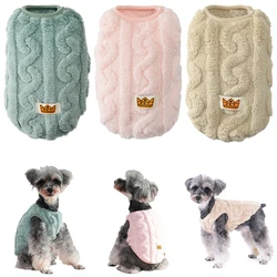 Soft Fleece Dog Clothes For Small Dogs Cats Sweater Autumn Winter Warm Puppy Vest Apparel French Bulldog Yorkshire Pet Costume