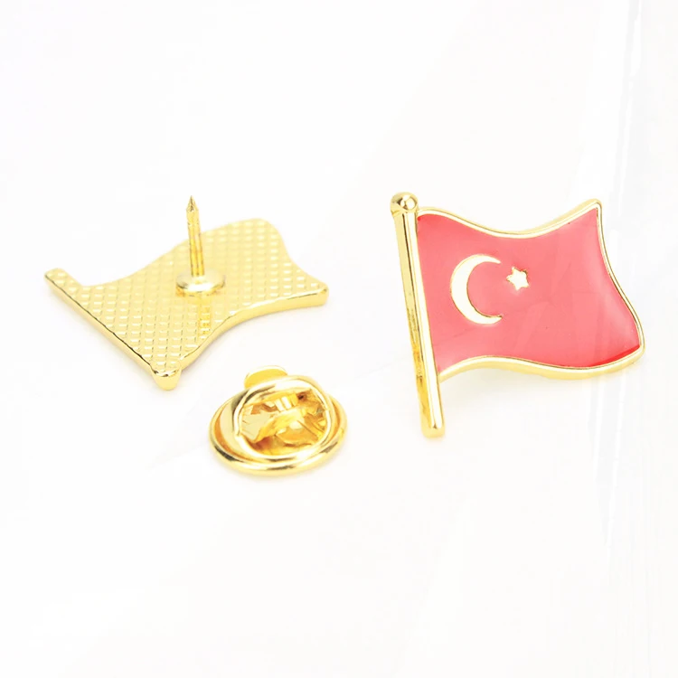 cartoon national flag Pin badge Türkiye oil drip Pinsg badge Spot zinc alloy die-casting metal