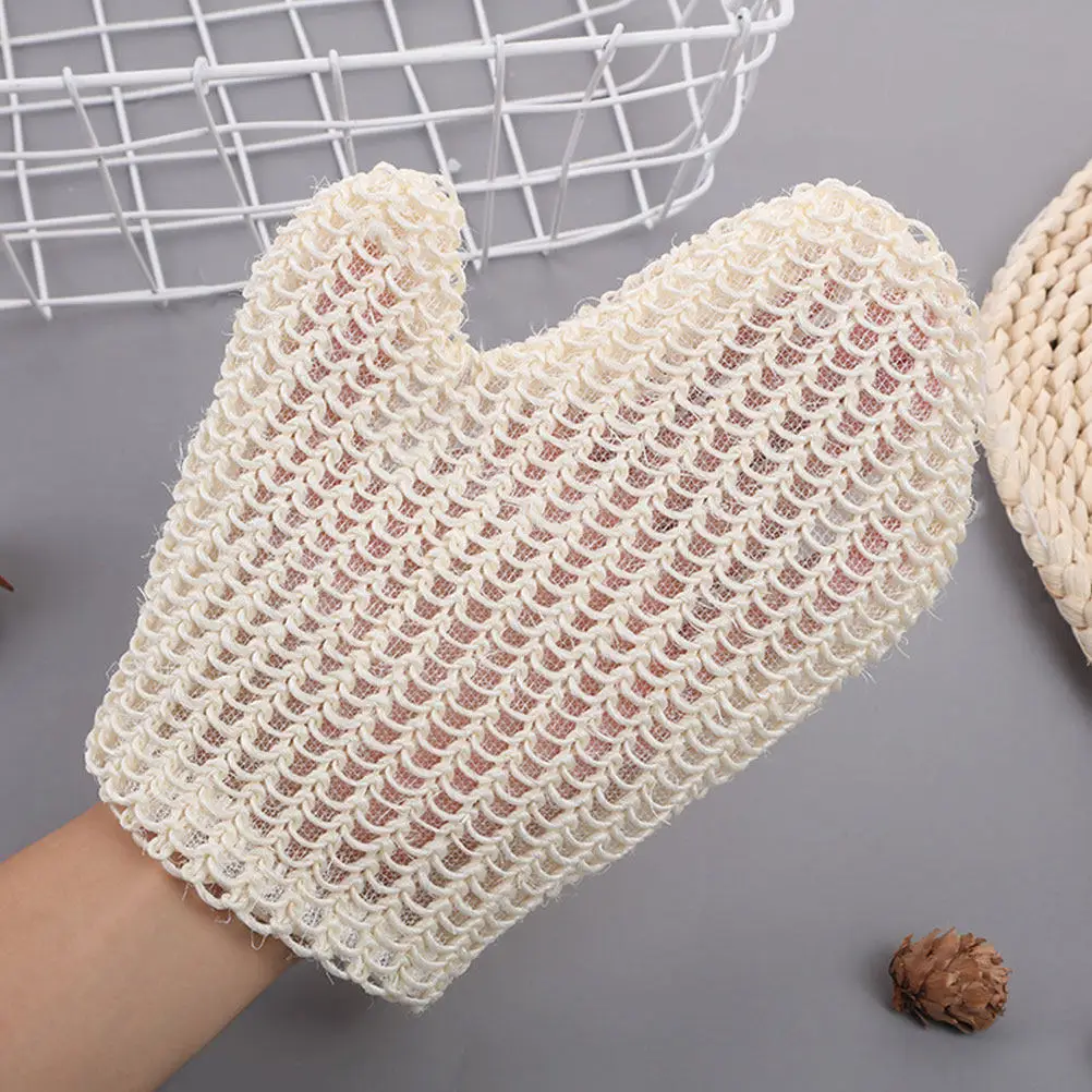 2 Guantes Exfoliantes para Baño, Guantes de Ducha para Limpieza Profunda, Toalla de Masaje para la Espalda, Renovación de la Piel, Circulación Sanguínea