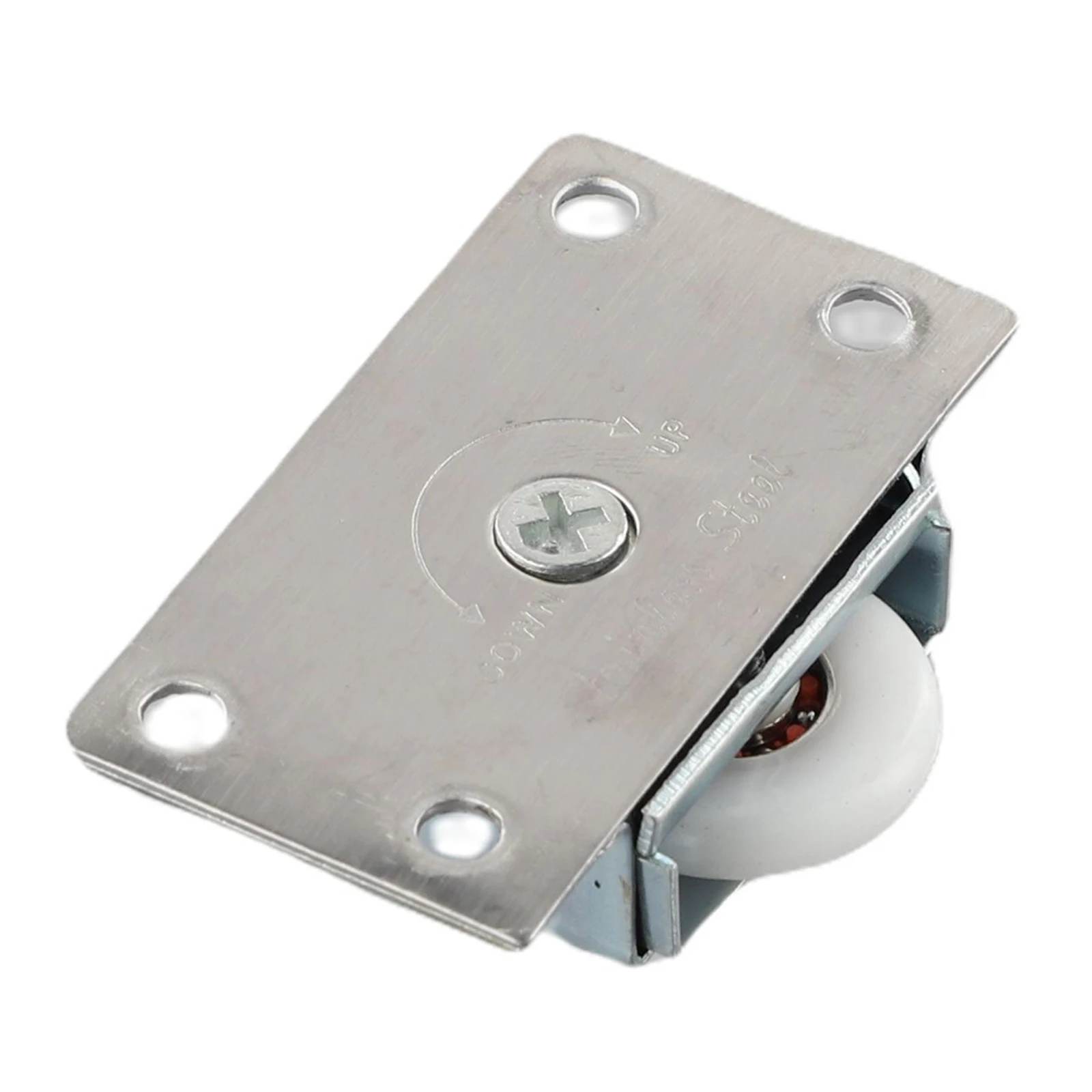 1Set Stainless Steel Sliding Door Wheel Cupboard Pulley Hanging Wheel Bedroom Wardrobe Cabinet Furniture Accessories