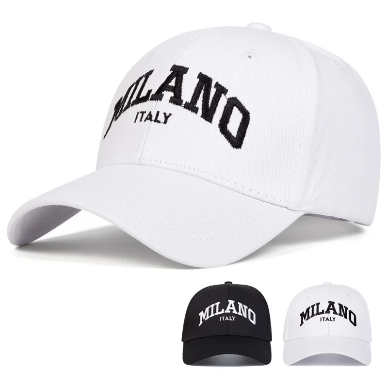New Unisex MILANO Fashion Letter Embroidery Baseball Caps Sp