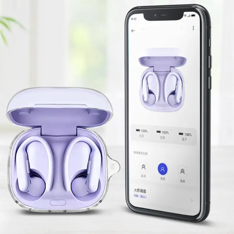 U2JE Cucolo flessibile per protezione TPU morbida TPU per alloggiamento per cuffie wireless. Copertura resistente alla manica