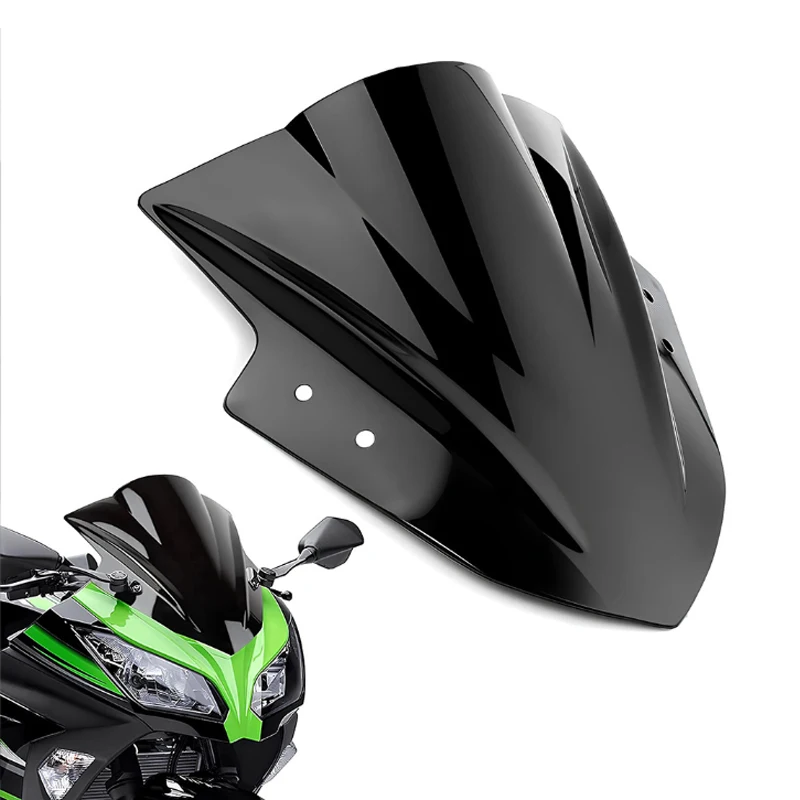 Motorradzubehör Windschutzscheibe modifiziert für KAWASAKI Ninja 300 250 2013-2019 ZX300 EX300R 2013 2014 2015 2016 2017